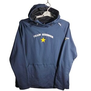 UNRL Barstool Sports Team Boomer Star Hoodie Pullover Athletic Navy Blue XL